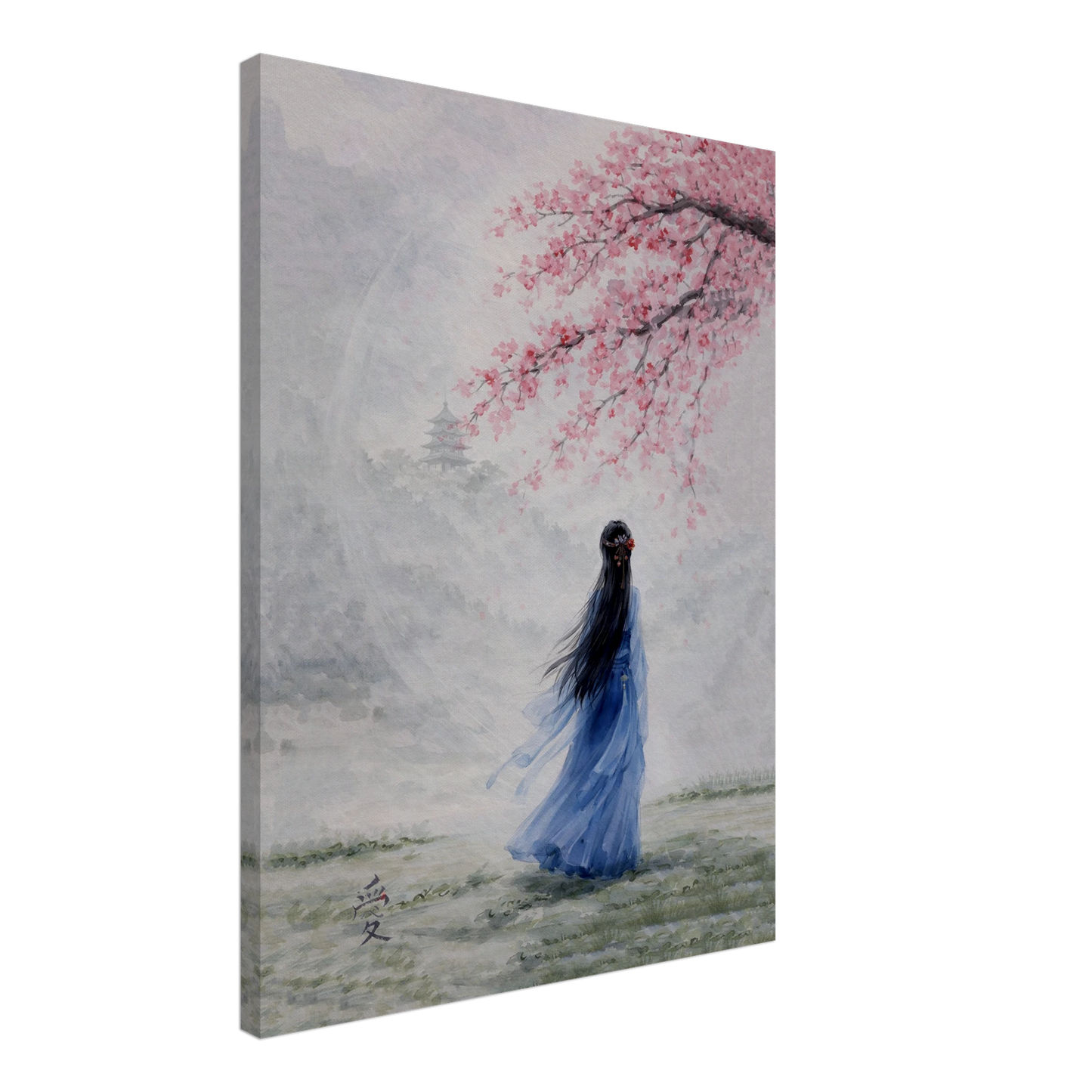 Tra Fiori e Destino Canvas arte asiatica premium