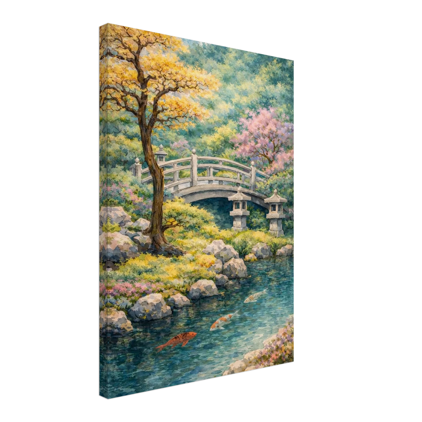 Il Ponte della Quiete Canvas arte asiatica premium