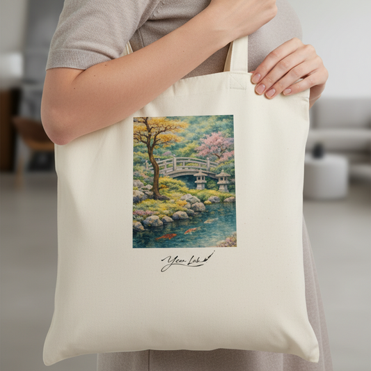 Il Ponte della Quiete Classic Tote Bag arte asiatica premium