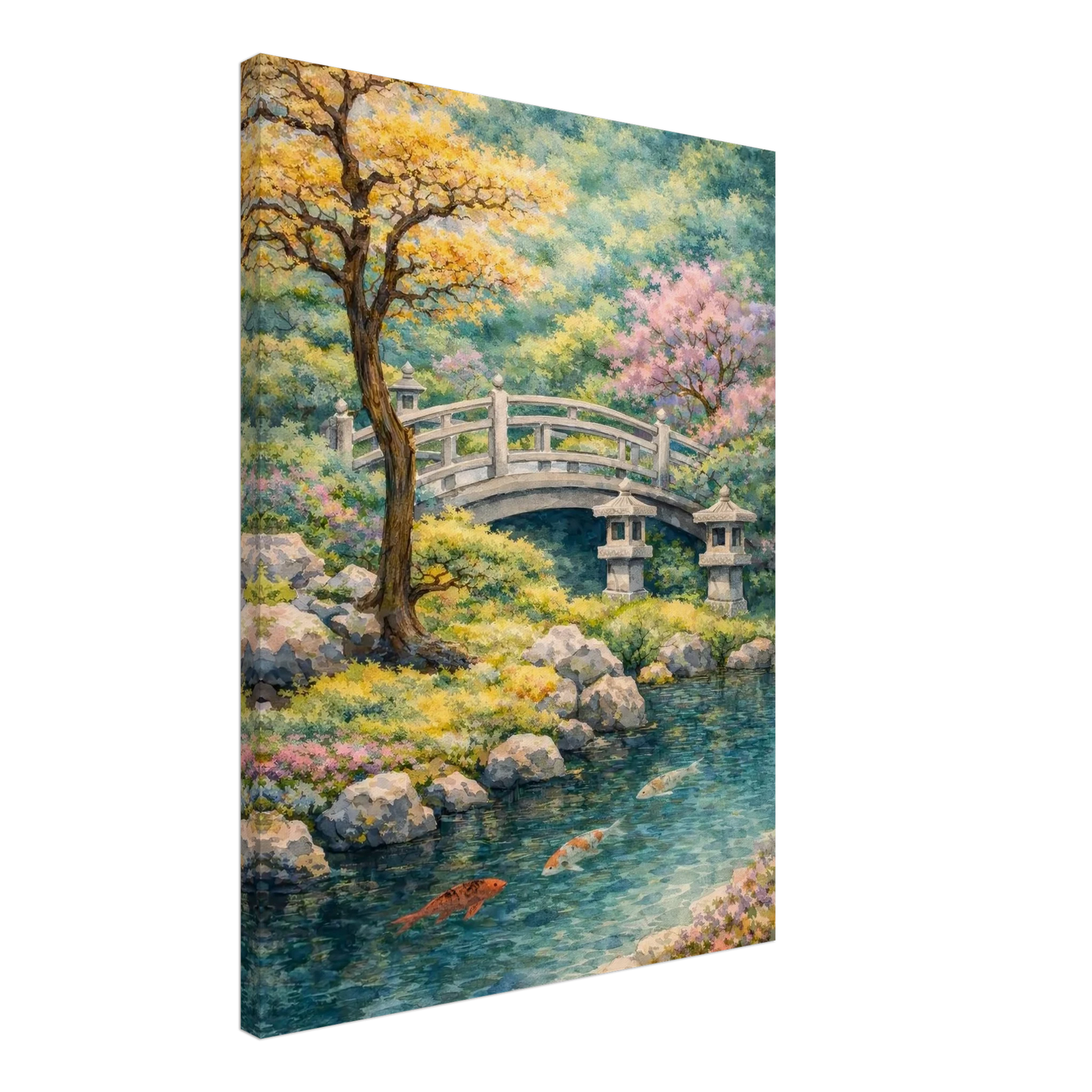 Il Ponte della Quiete Canvas arte asiatica premium