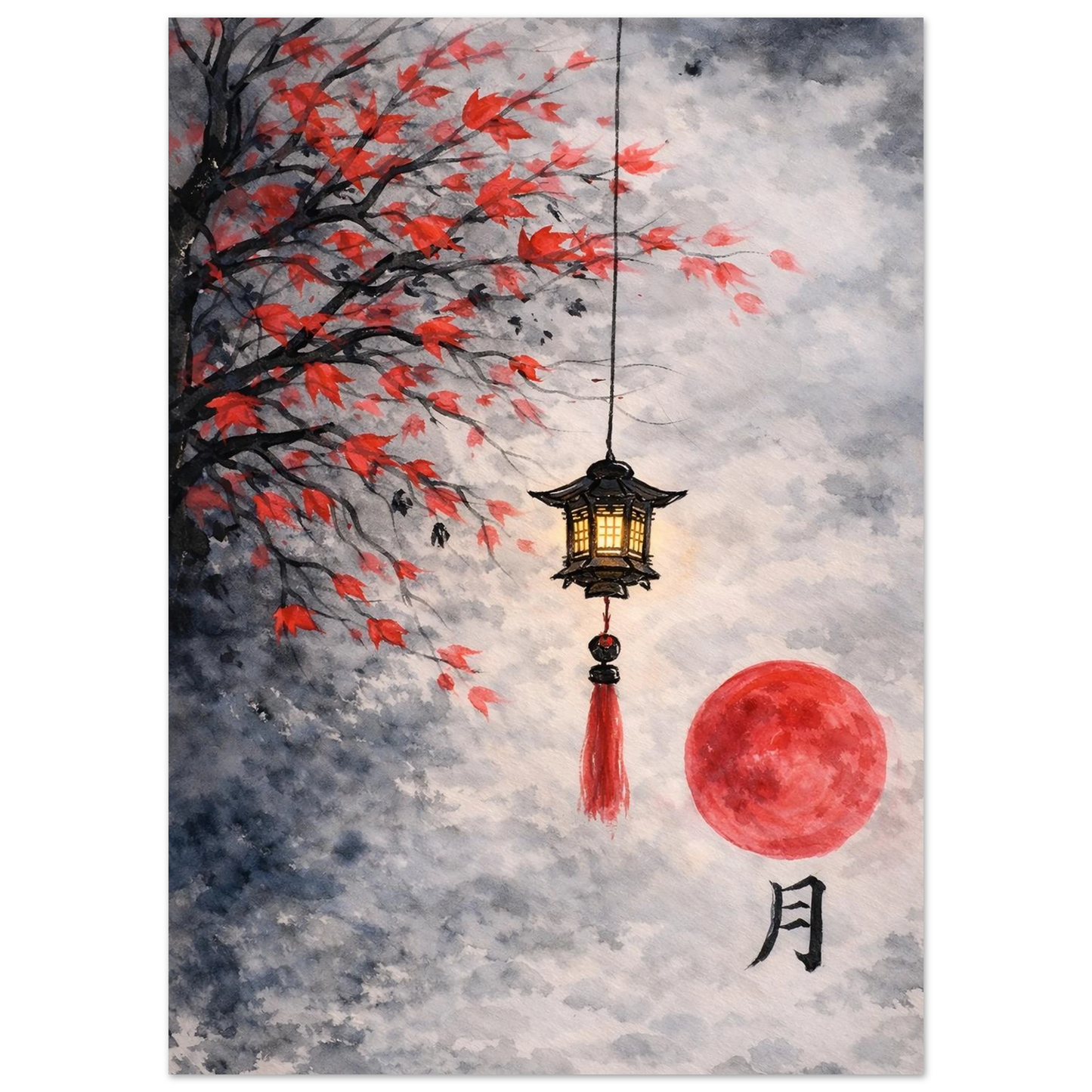 Luce d'Autunno Fine Art Poster arte asiatica premium