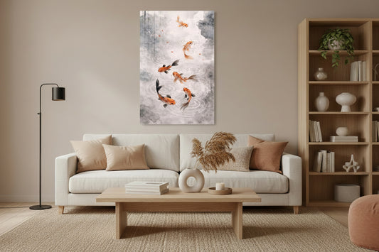 Armonia Koi Canvas arte asiatica premium