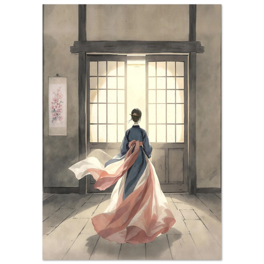Oltre la Soglia Fine Art Poster arte asiatica premium