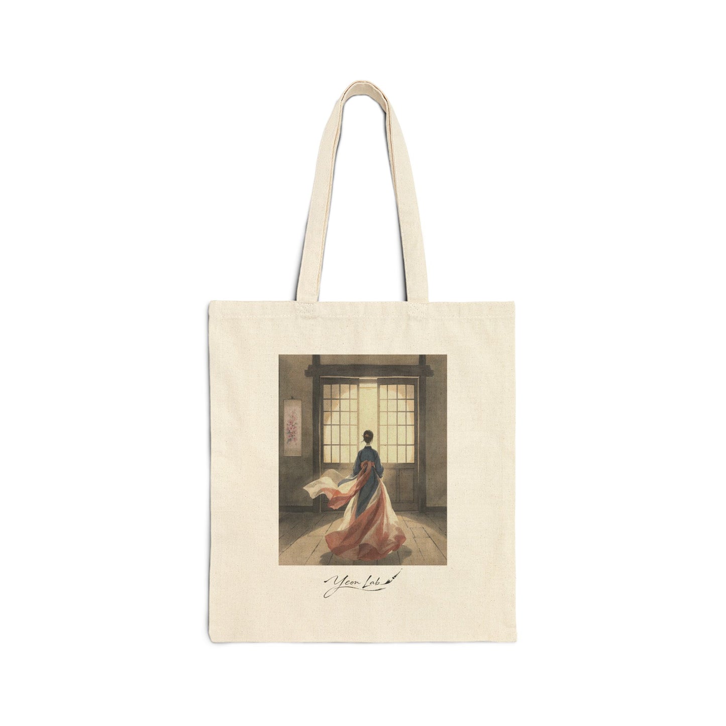 Oltre La Soglia Cotton Canvas Tote Bag