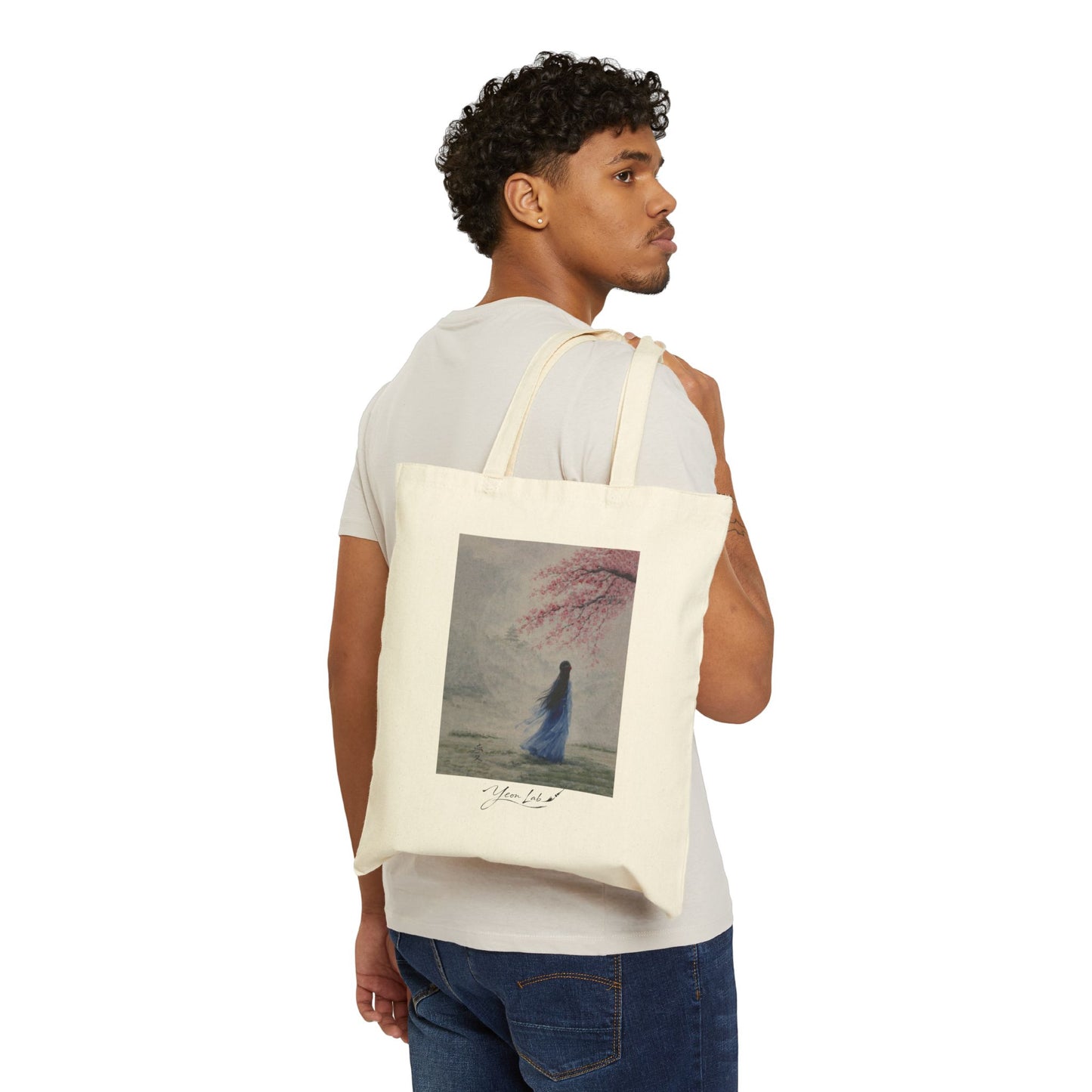 Tra Fiori E Destino Cotton Canvas Tote Bag