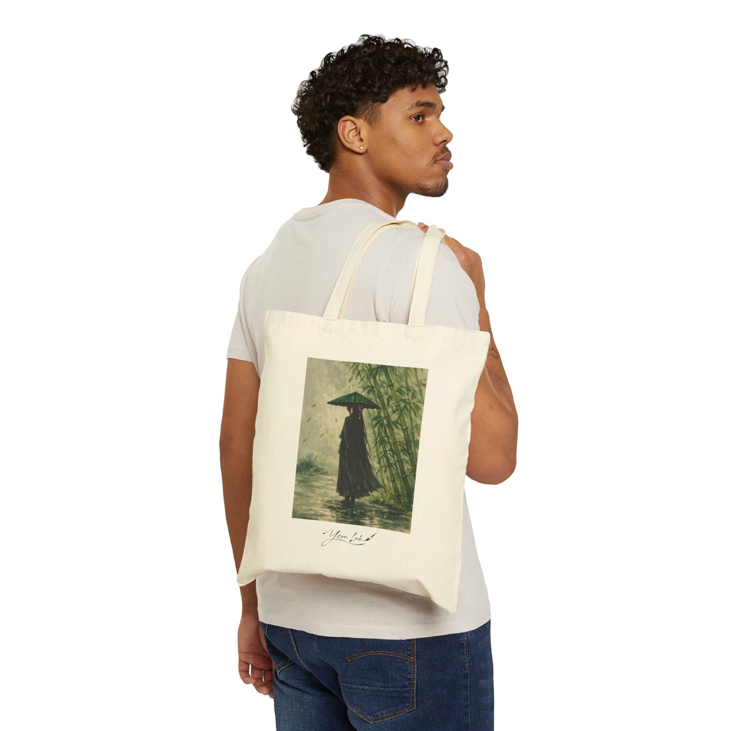 Tra Pioggia E Silenzio Cotton Canvas Tote Bag
