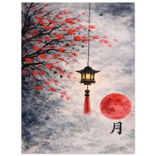 Luce d'Autunno Premium Matte Paper Poster arte asiatica premium