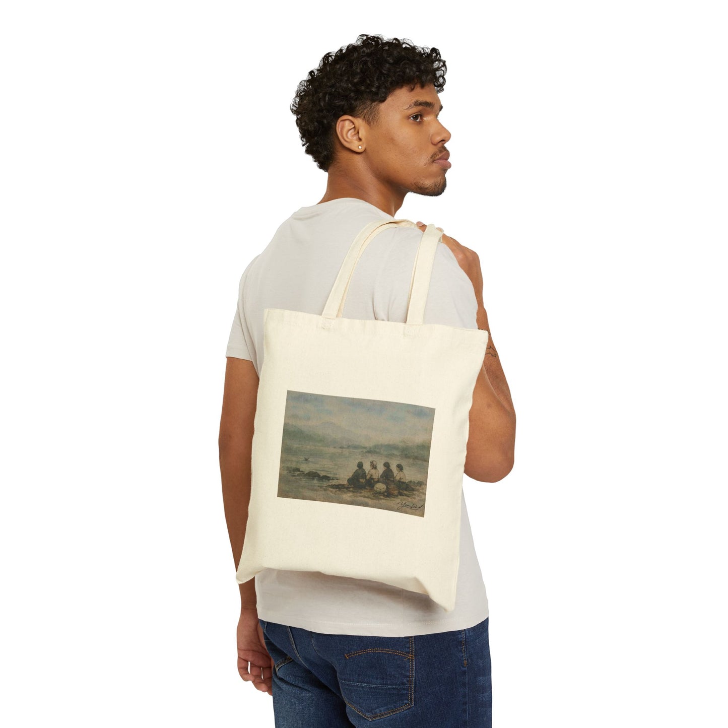 Custodi Di  Mare Cotton Canvas Tote Bag