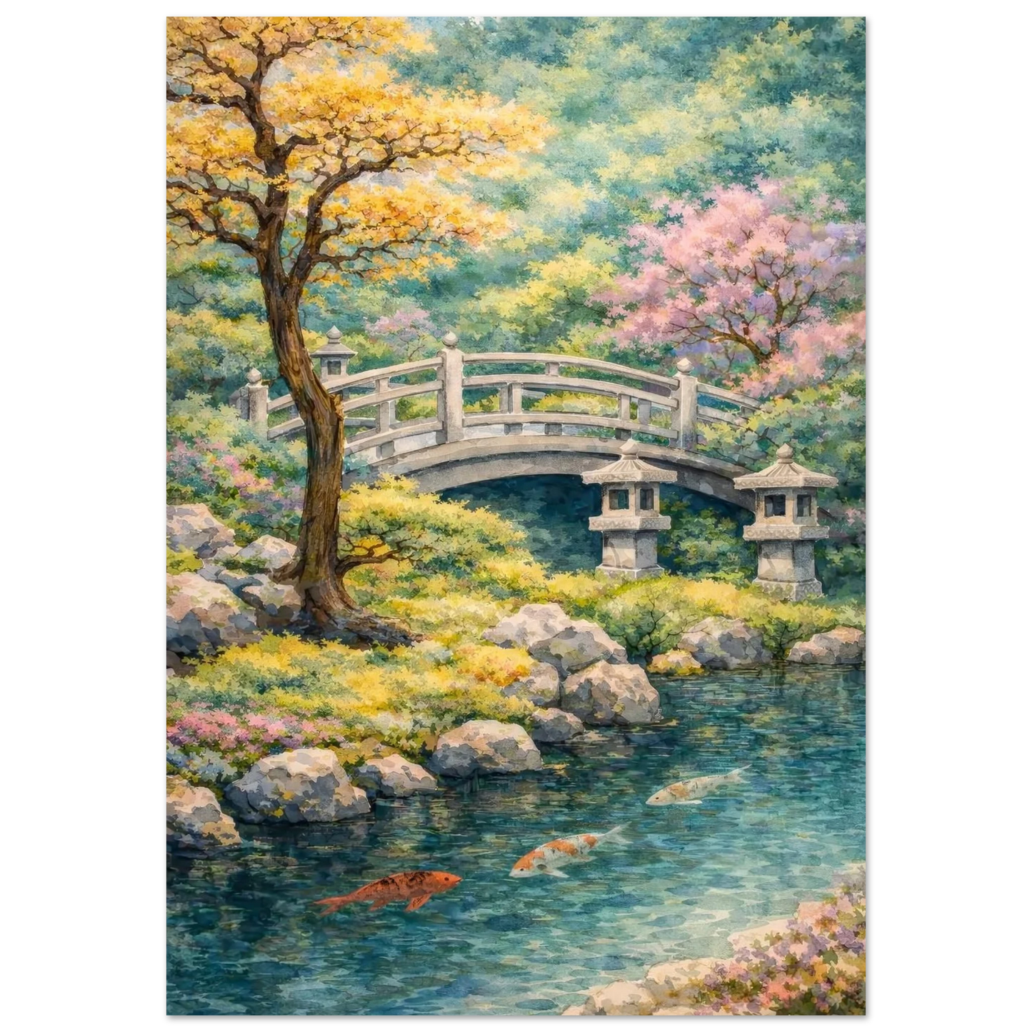 Il Ponte della Quiete Fine Art Poster arte asiatica premium