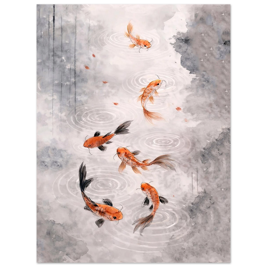 Armonia Koi Fine Art Poster arte asiatica premium