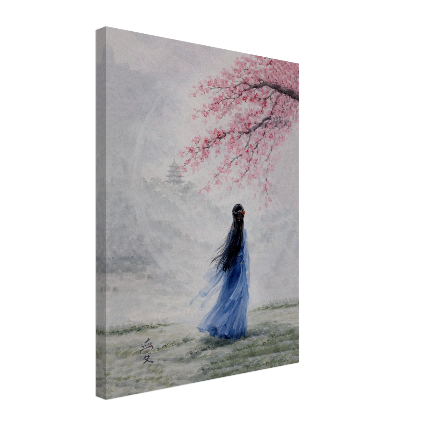 Tra Fiori e Destino Canvas arte asiatica premium