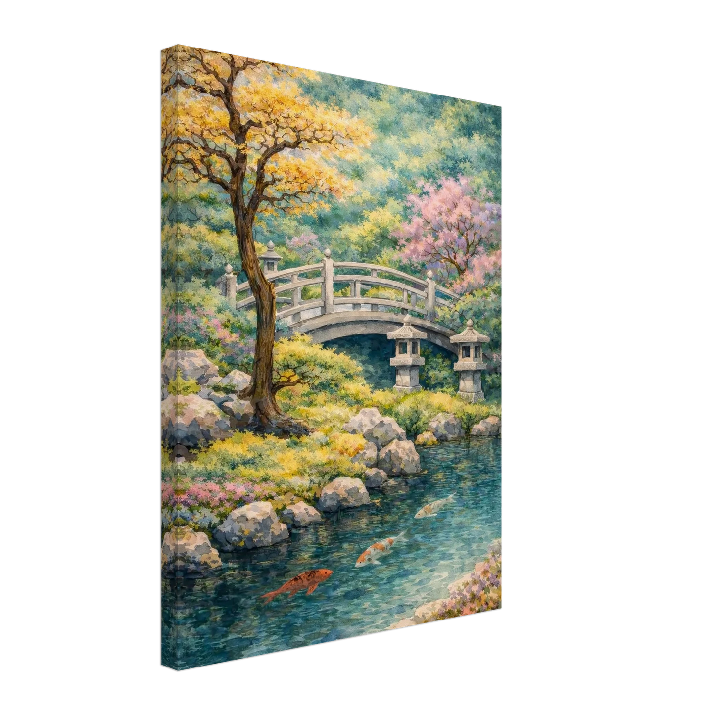 Il Ponte della Quiete Canvas arte asiatica premium