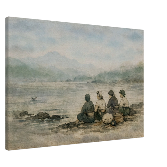 Custodi del Mare Canvas arte asiatica premium