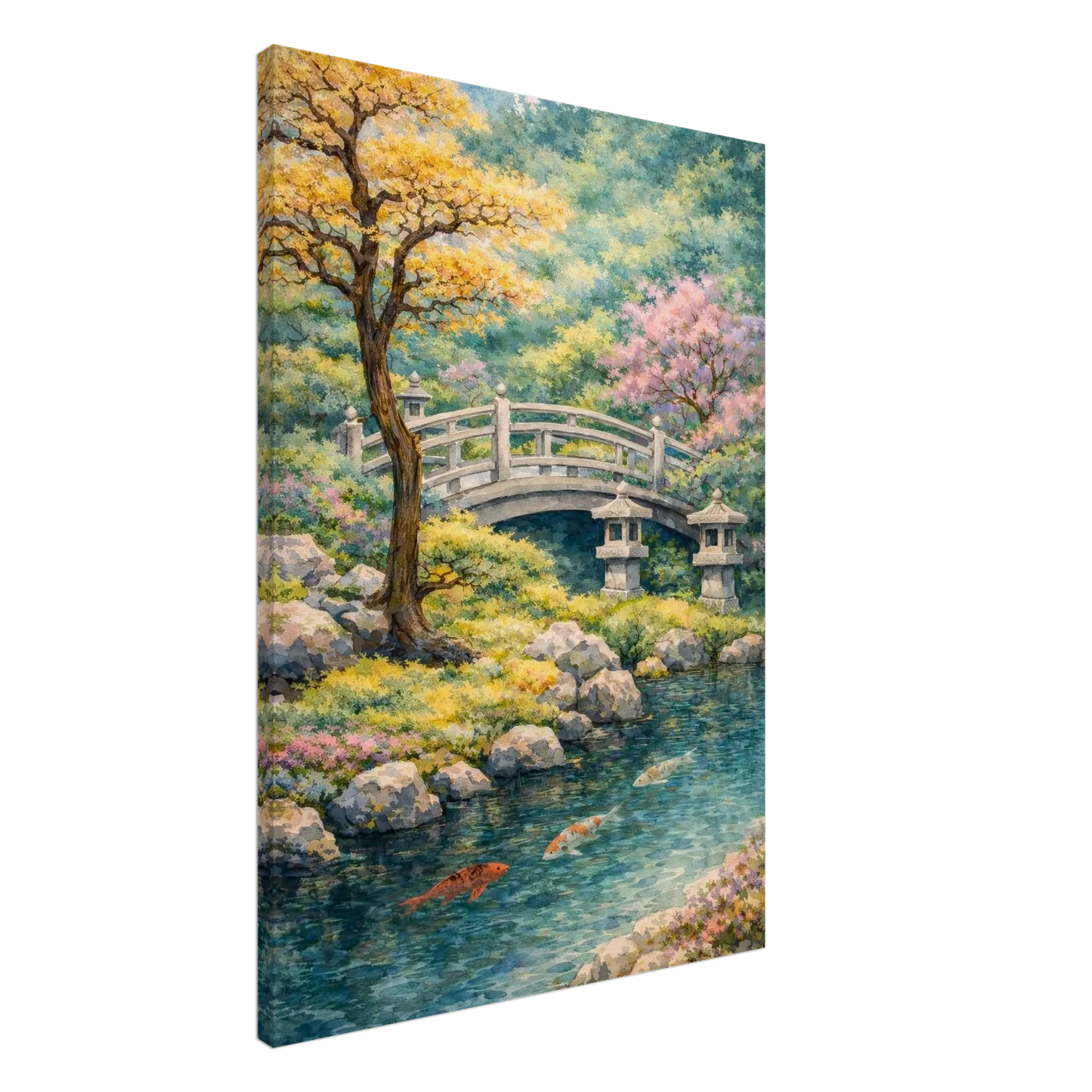 Il Ponte della Quiete Canvas arte asiatica premium