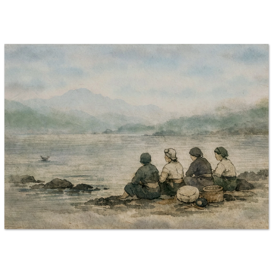 Custodi del Mare Fine Art Poster arte asiatica premium