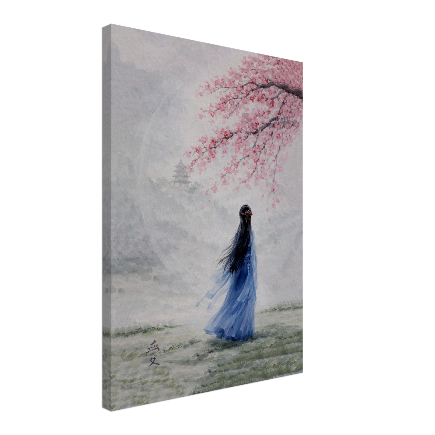 Tra Fiori e Destino Canvas arte asiatica premium