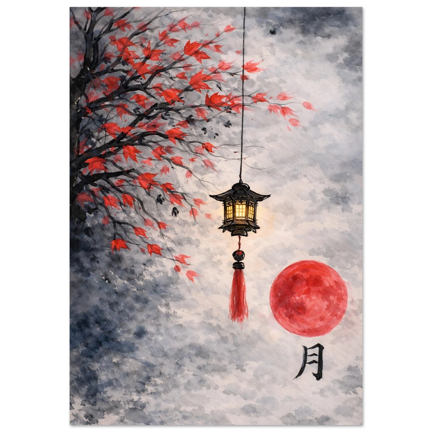 Luce d'Autunno Fine Art Poster arte asiatica premium
