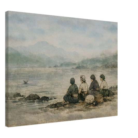 Custodi del Mare Canvas arte asiatica premium