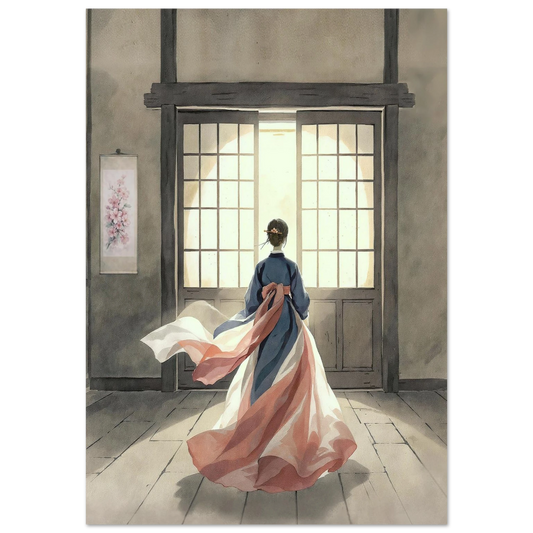 Oltre la Soglia Premium Matte Paper Poster arte asiatica premium
