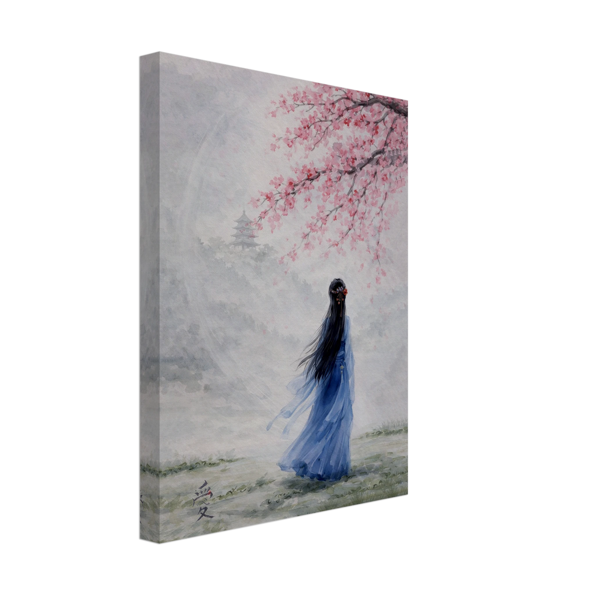 Tra Fiori e Destino Canvas arte asiatica premium