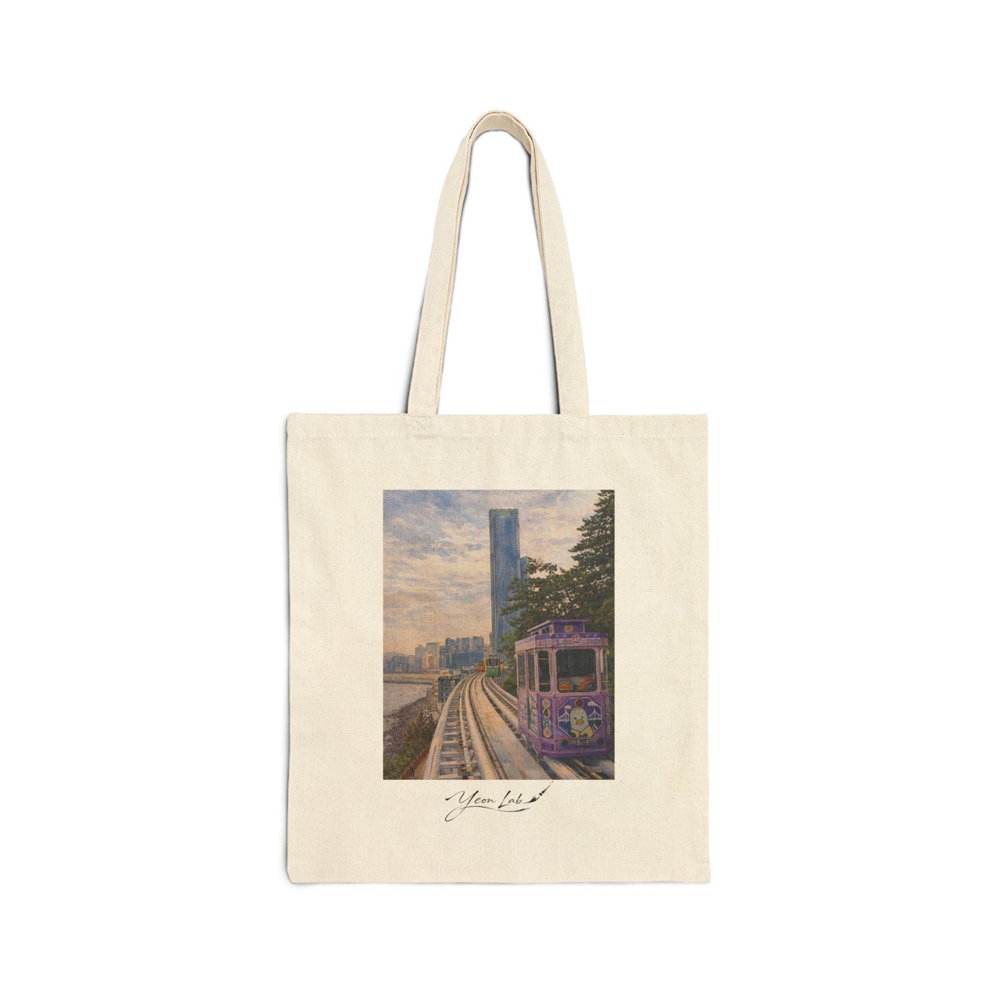Un Giorno Spensierato Cotton Canvas Tote Bag