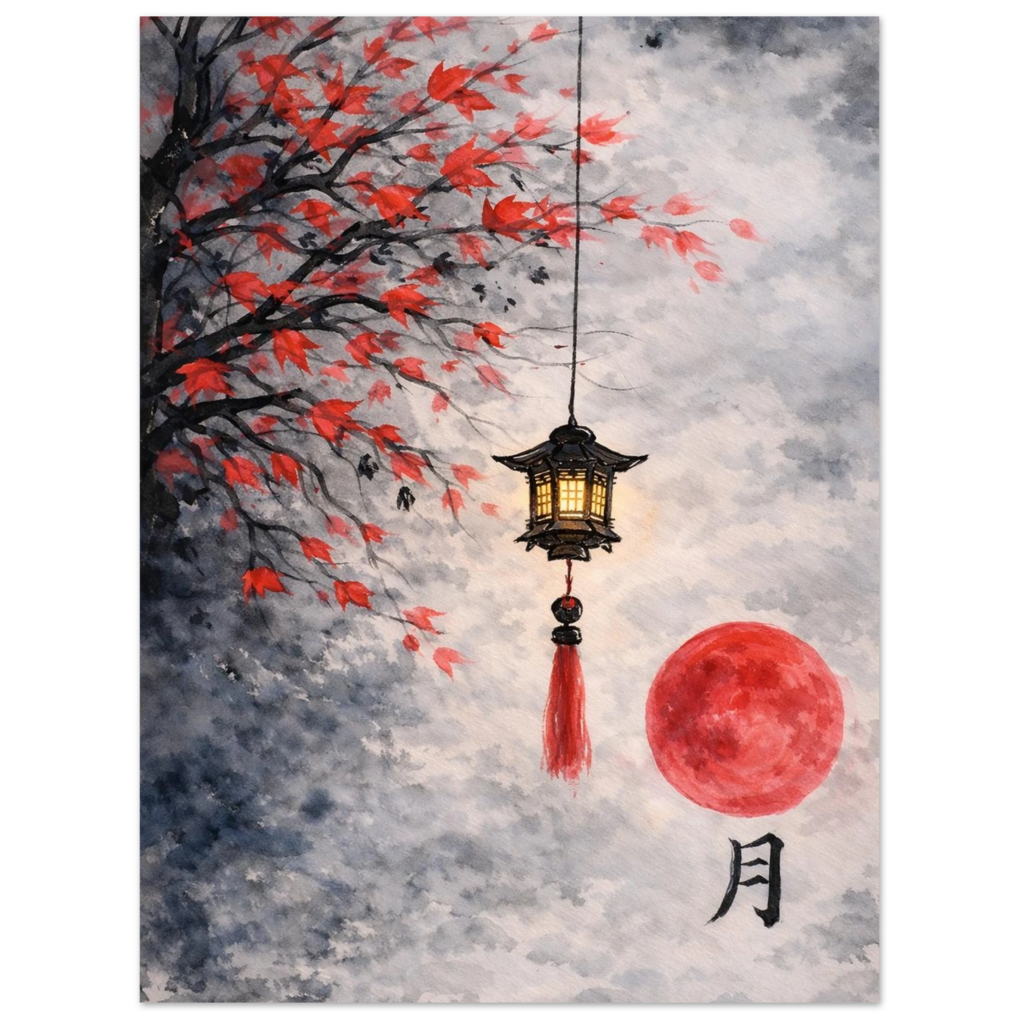 Luce d'Autunno Fine Art Poster arte asiatica premium