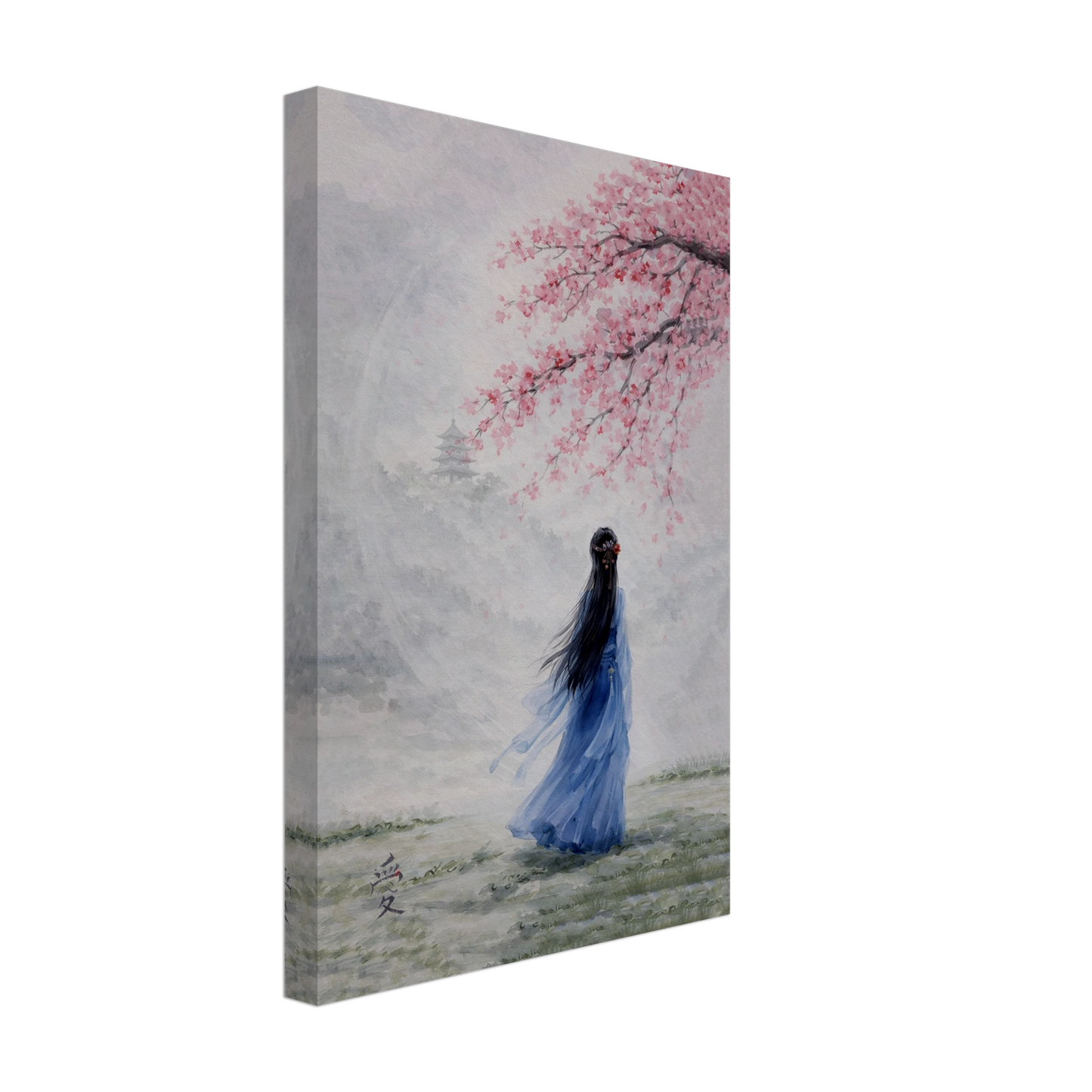 Tra Fiori e Destino Canvas arte asiatica premium