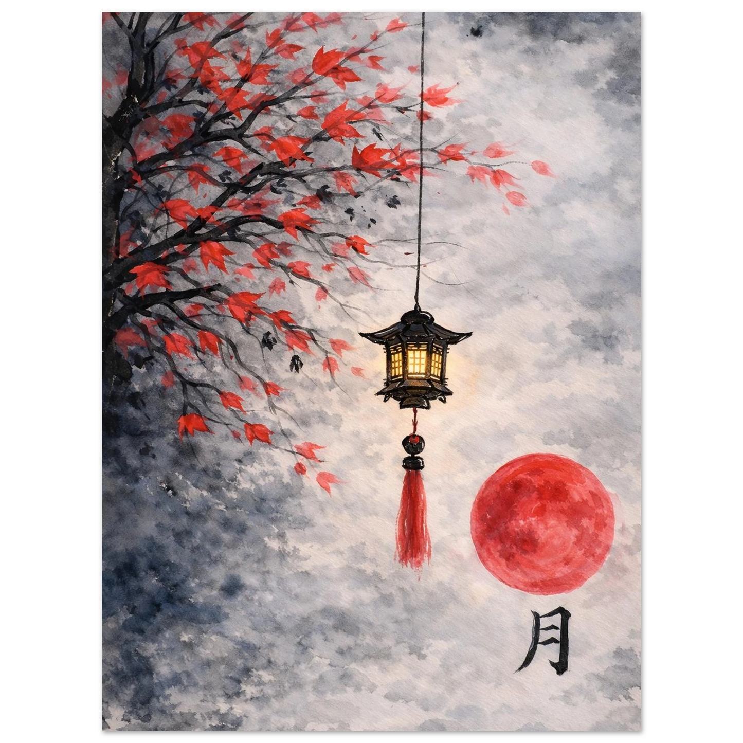 Luce d'Autunno Fine Art Poster arte asiatica premium