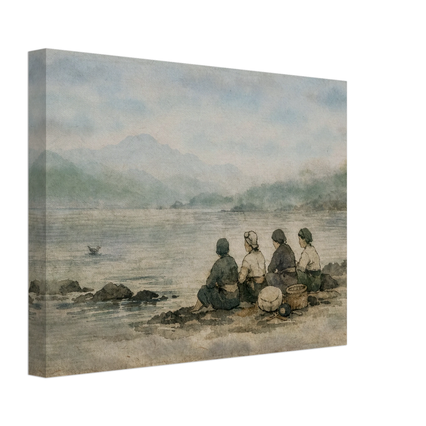 Custodi del Mare Canvas arte asiatica premium