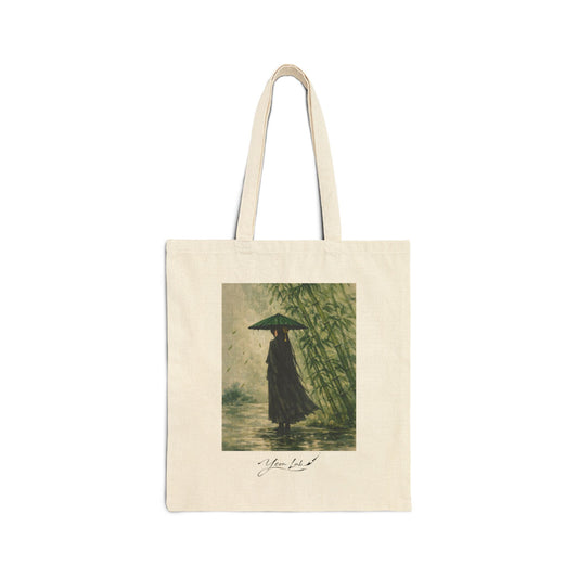 Tra Pioggia E Silenzio Cotton Canvas Tote Bag