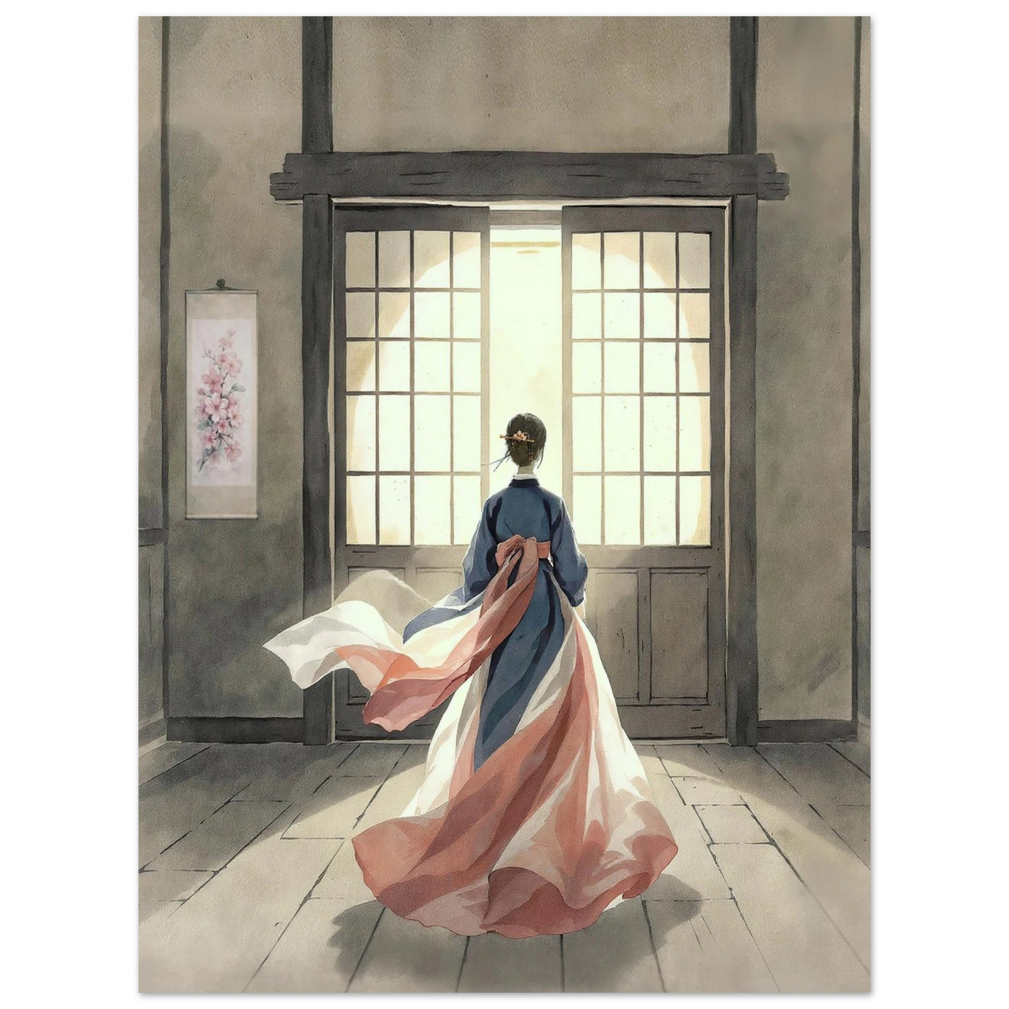 Oltre la Soglia Premium Matte Paper Poster arte asiatica premium