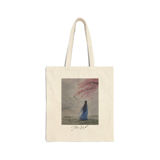 Tra Fiori E Destino Cotton Canvas Tote Bag