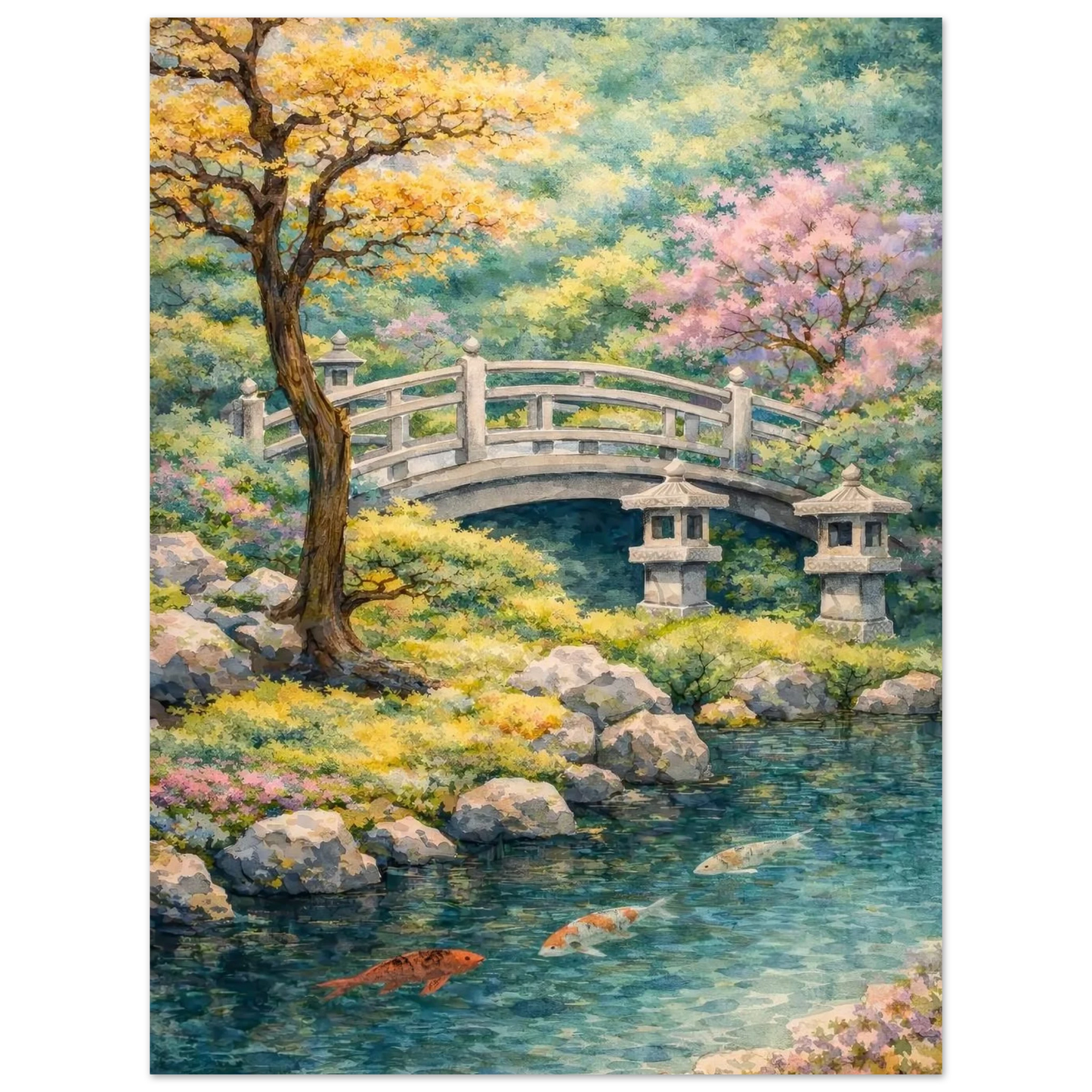 Il Ponte della Quiete Fine Art Poster arte asiatica premium