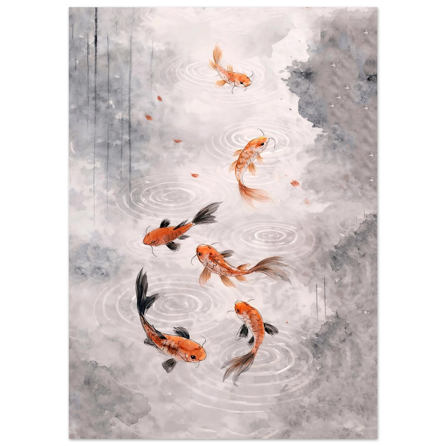 Armonia Koi Fine Art Poster arte asiatica premium