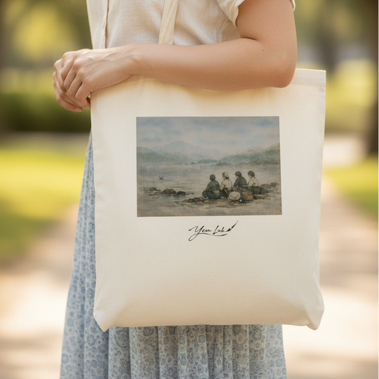 Custodi del Mare Classic Tote Bag arte asiatica premium