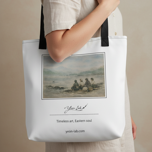 Custodi del Mare Signature Tote Bag arte asiatica premium