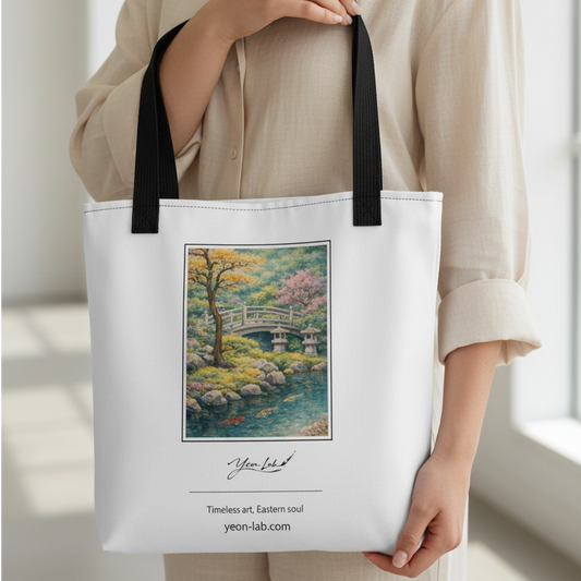 Il Ponte della Quiete Signature Tote Bag arte asiatica premium