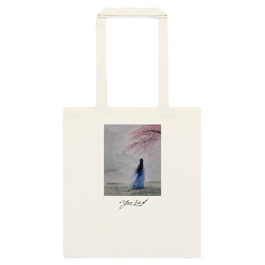 Tra Fiori e Destino Classic Tote Bag arte asiatica premium
