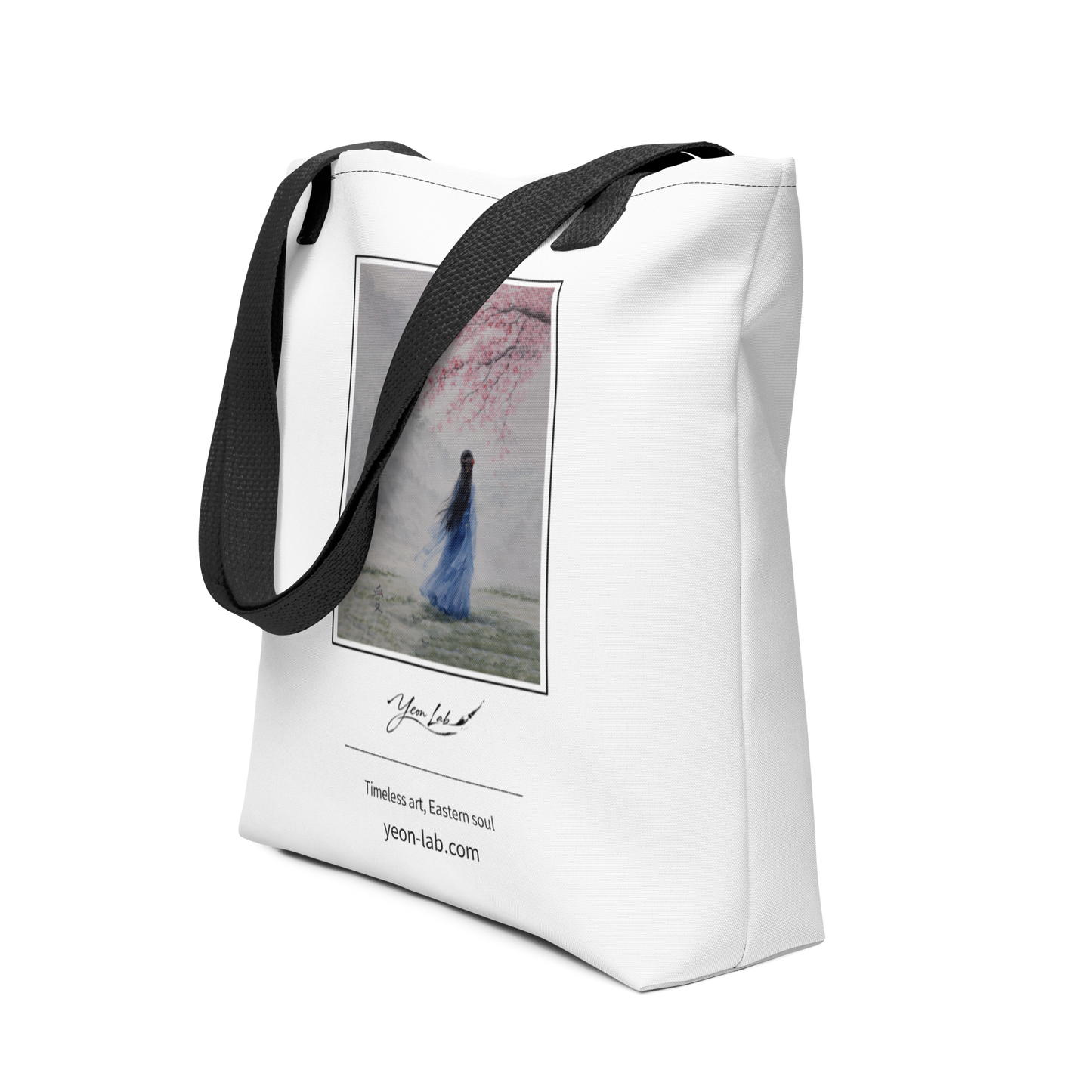 Tra Fiori e Destino Signature Tote Bag arte asiatica premium