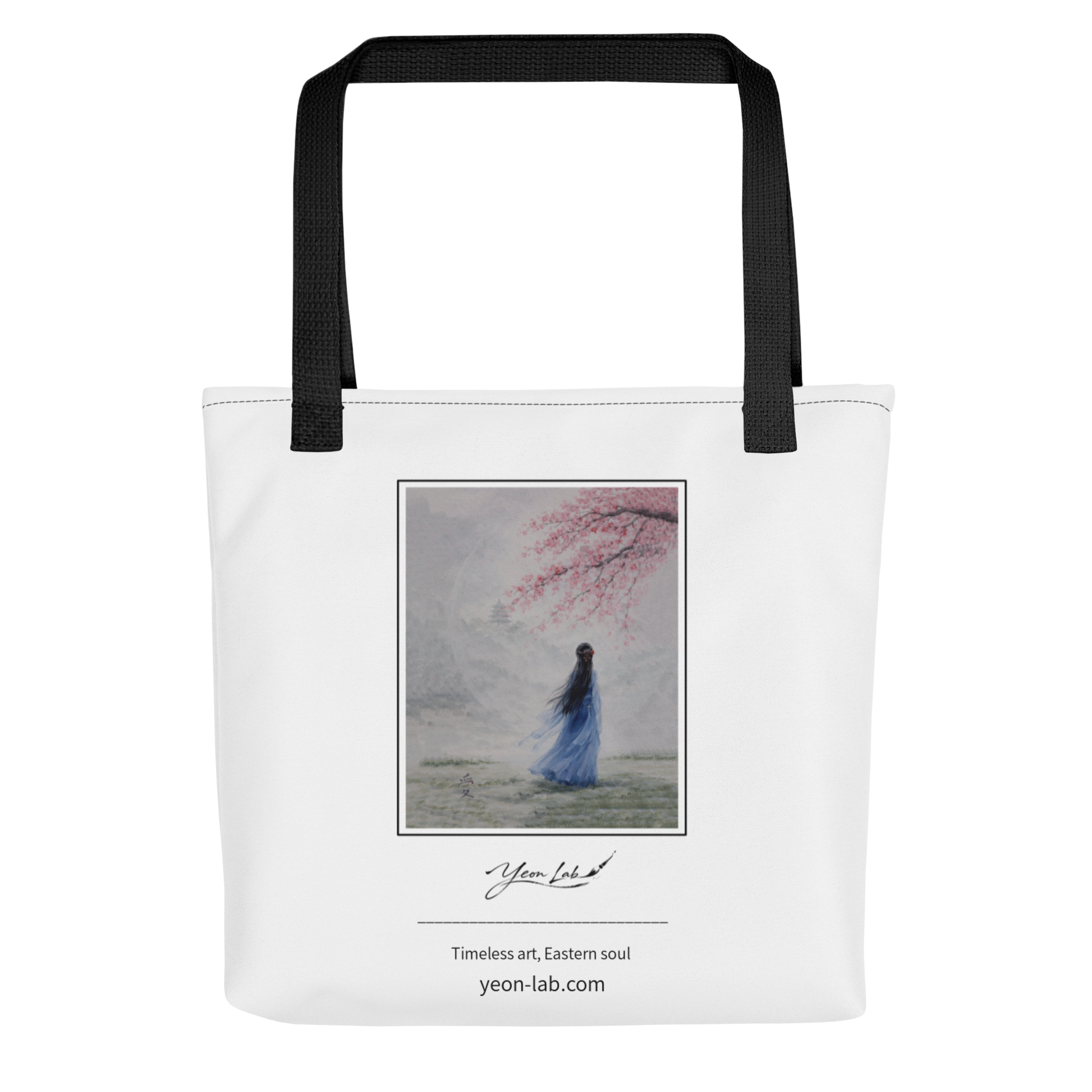 Tra Fiori e Destino Signature Tote Bag arte asiatica premium