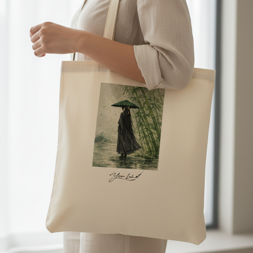 Tra Pioggia e Silenzio Classic Tote Bag mockup