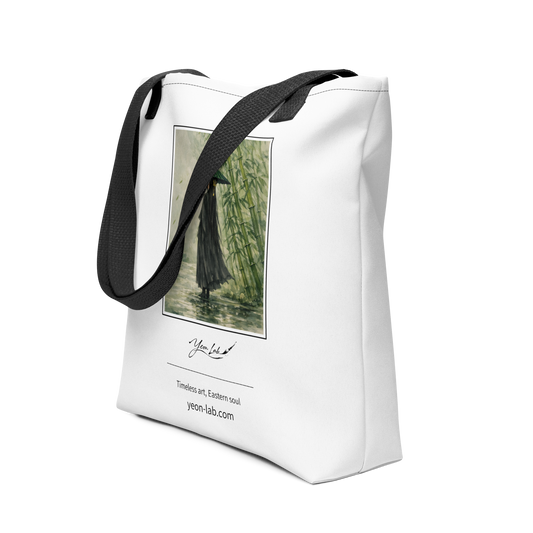 Tra Pioggia e Silenzio Signature Tote Bag arte asiatica premium