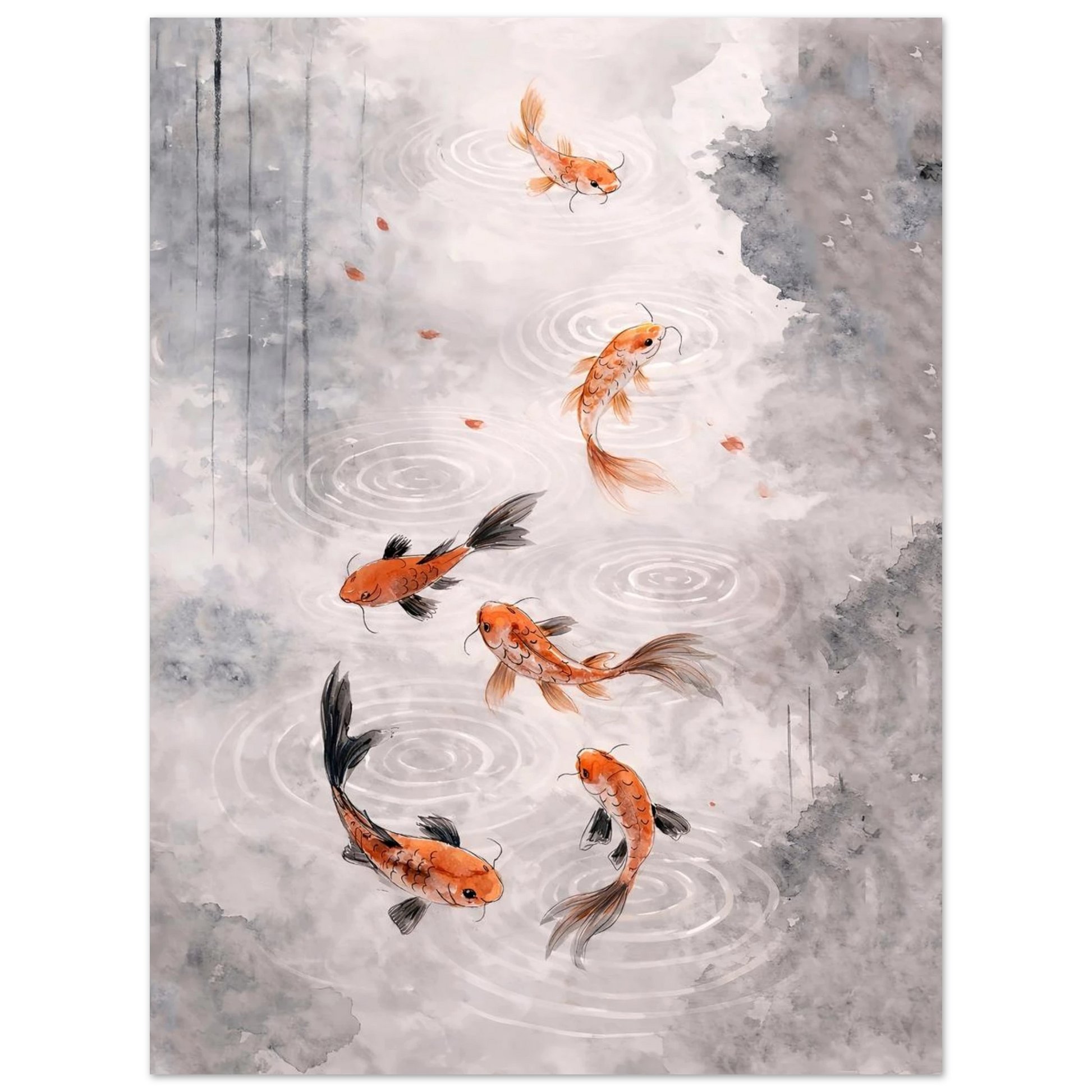 Armonia Koi Fine Art Poster arte asiatica premium