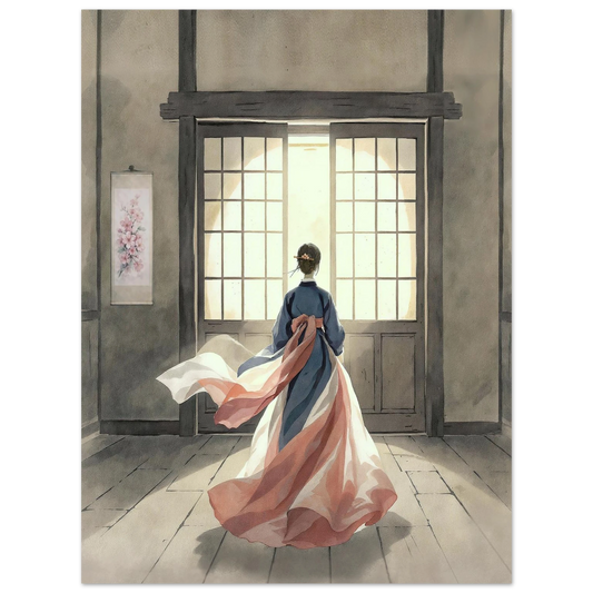 Oltre la Soglia Premium Matte Paper Poster arte asiatica premium