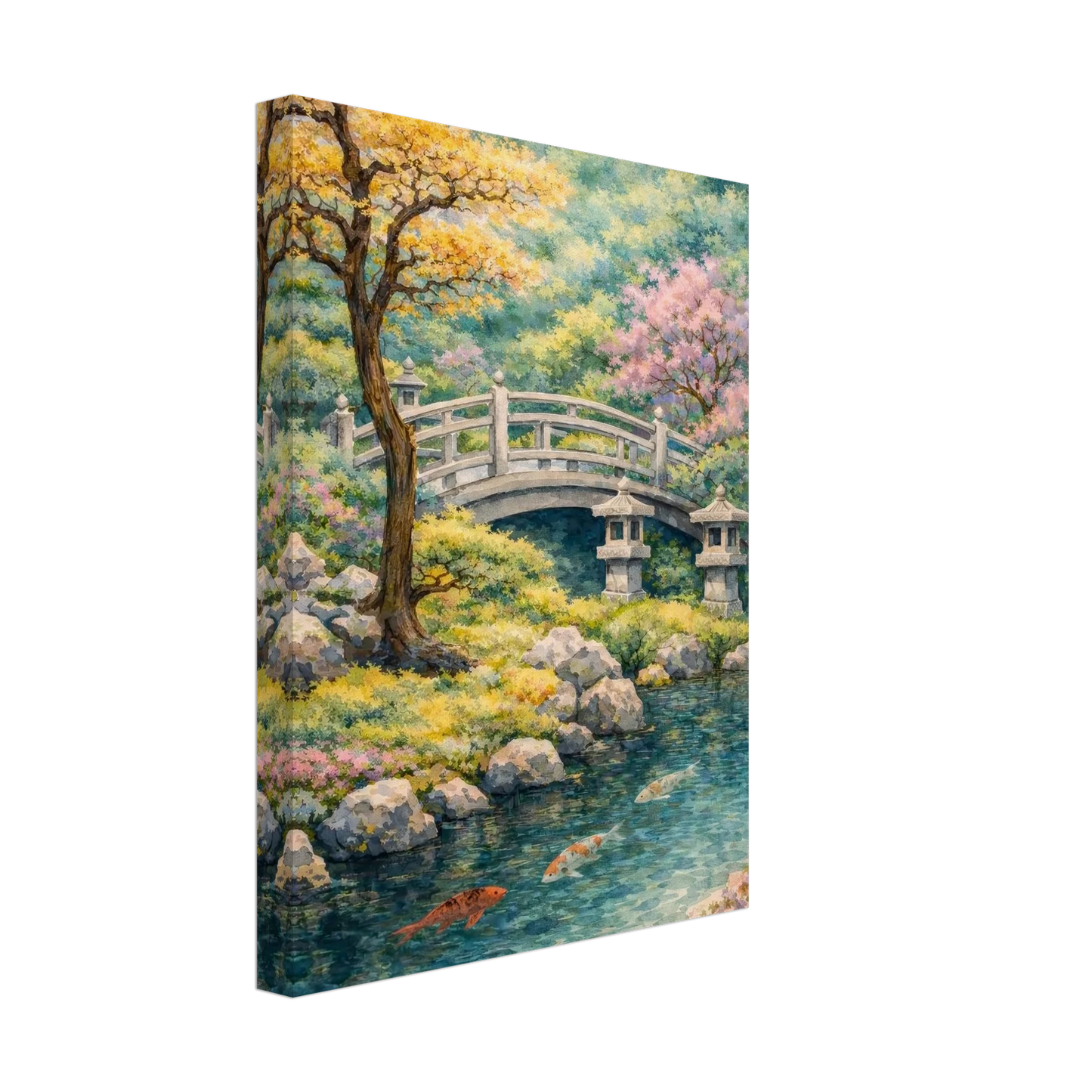 Il Ponte della Quiete Canvas arte asiatica premium