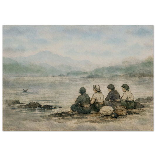 Custodi del Mare Premium Matte Paper Poster arte asiatica premium
