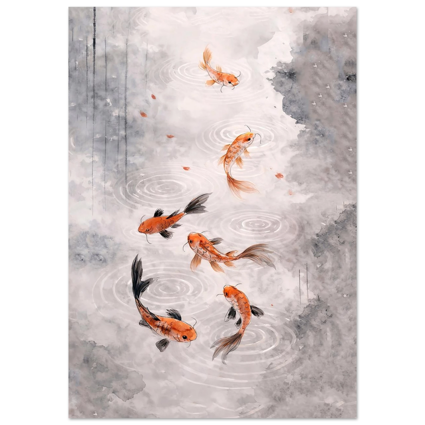 Armonia Koi Fine Art Poster arte asiatica premium
