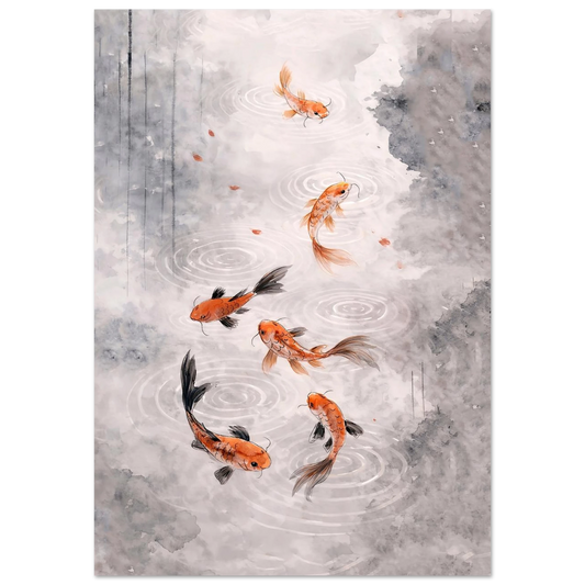Armonia Koi Fine Art Poster arte asiatica premium