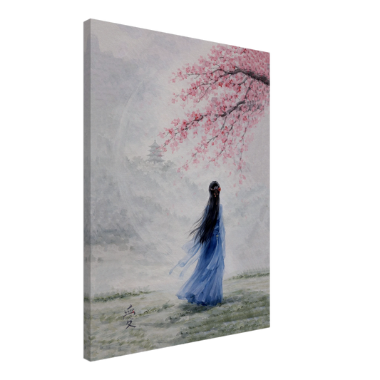 Tra Fiori e Destino Canvas arte asiatica premium