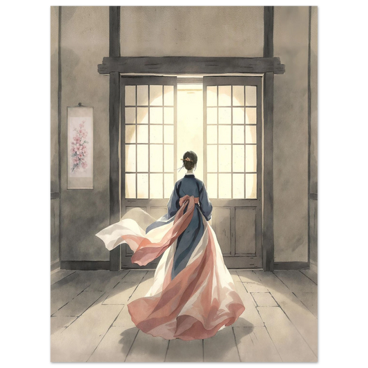 Oltre la Soglia Fine Art Poster arte asiatica premium